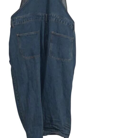 Womens Denim Overalls XL Blue Jean Adjustable Straps With Pockets Casual Style - Picture 5 of 10